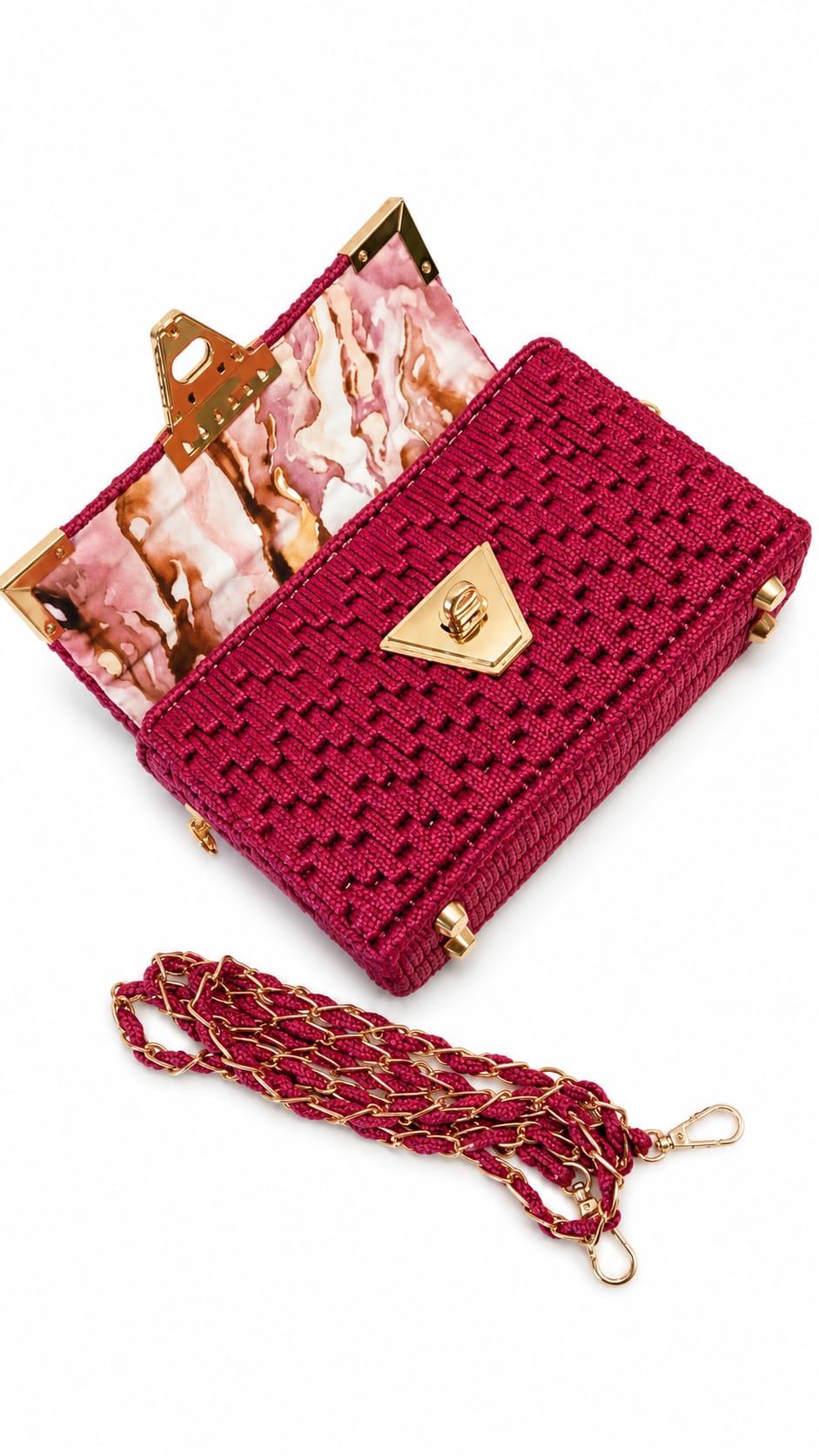 Red-Rosé Élégance Mini Bag